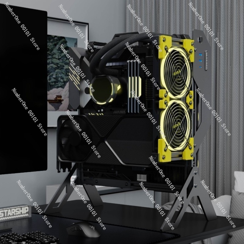 DIY Open Frame Aluminum PC Cas - Aluminum Open Frame Test Bench Water Cooling recension och pris